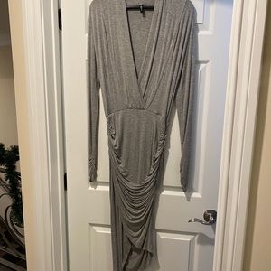 Guess by Marciano grey knit dress low cut